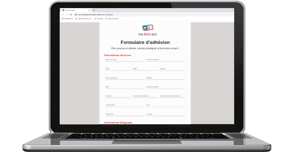 formulaire adhésion